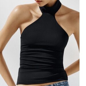 Zara Black Halter Top